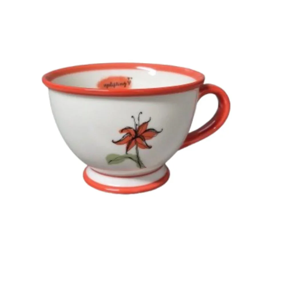 2006 Starbucks Uplifting Footed Coffee Tea Mug Cup - Picture 1 of 8